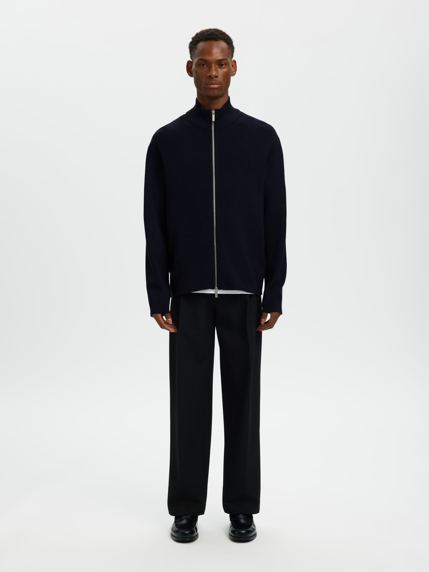 
                  
                    SLHTELLER Sky Captain Relaxed Zip Cardigan
                  
                