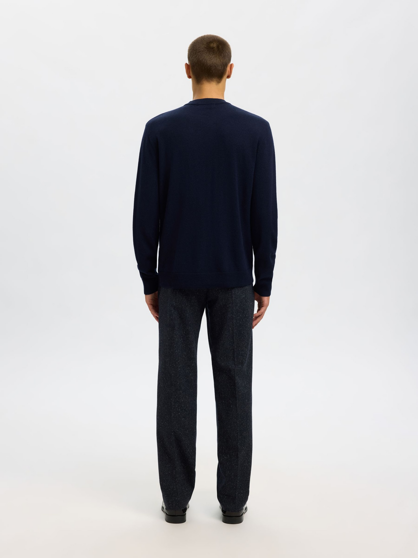 
                  
                    SLHTRAY Navy Blazer Merino Relaxed Crew Jumper
                  
                