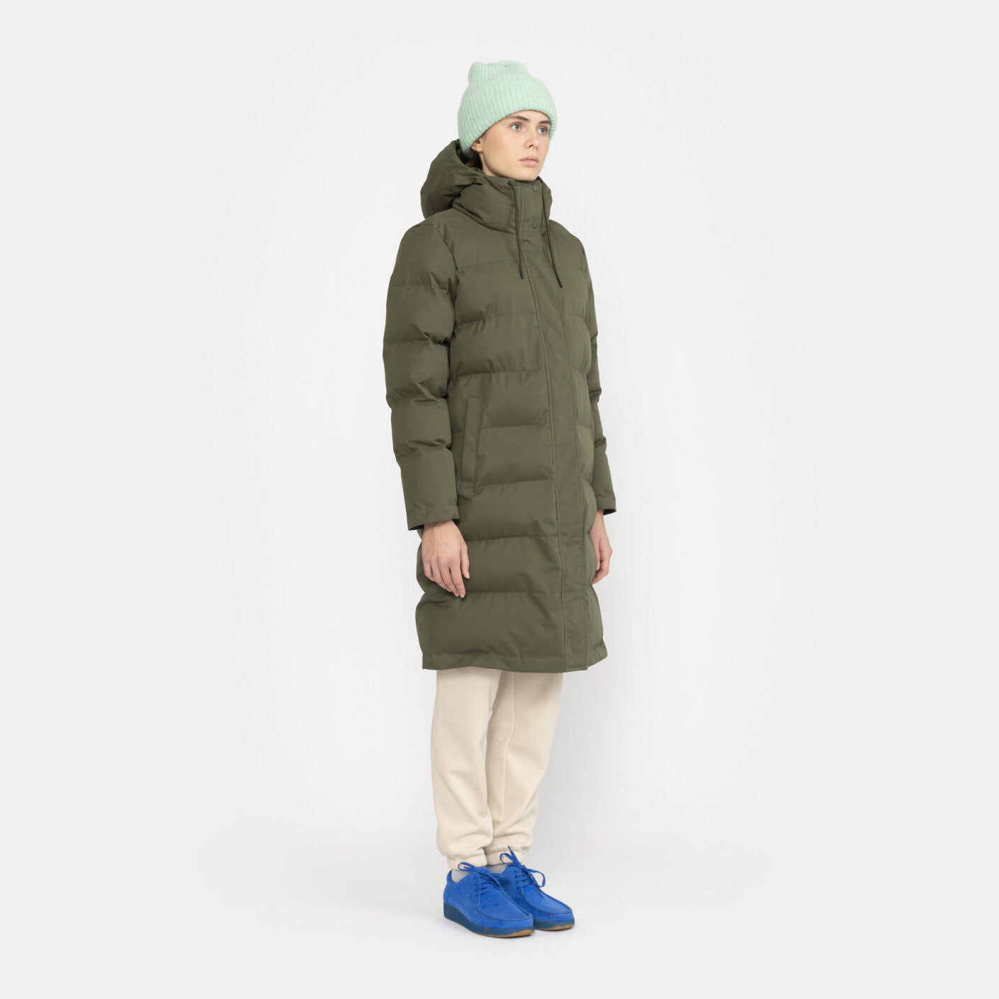 
                  
                    Army Hooded Puffer Coat
                  
                