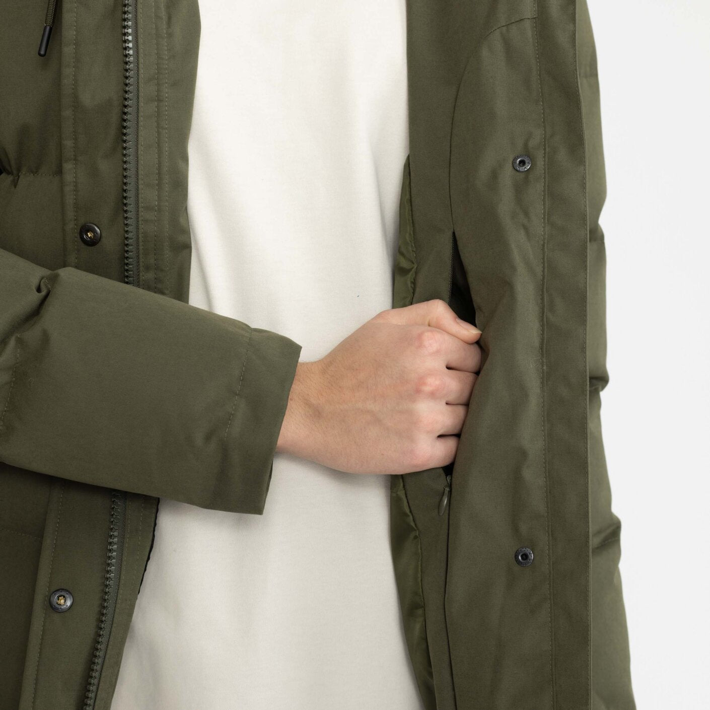 
                  
                    Army Hooded Puffer Coat
                  
                