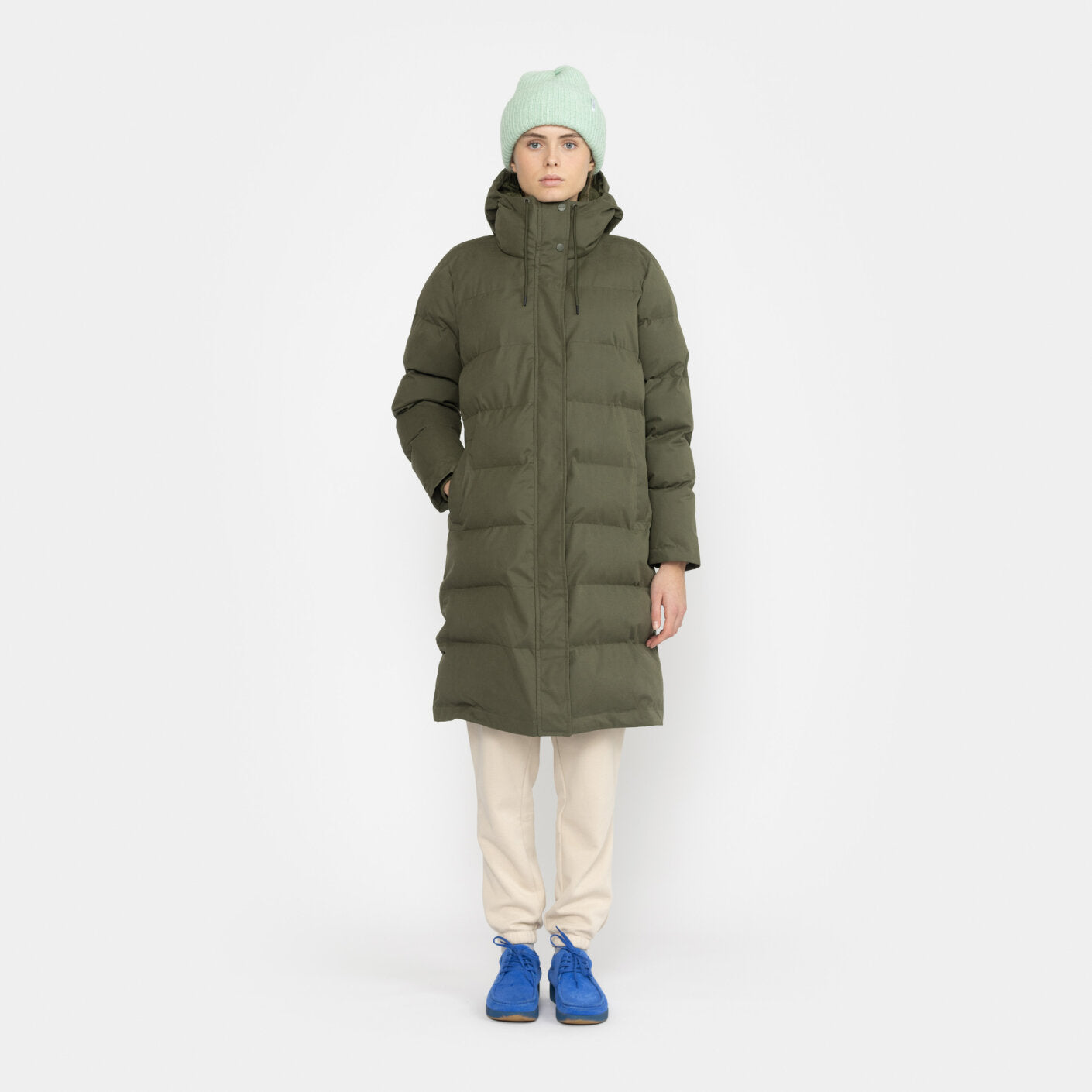 
                  
                    Army Hooded Puffer Coat
                  
                