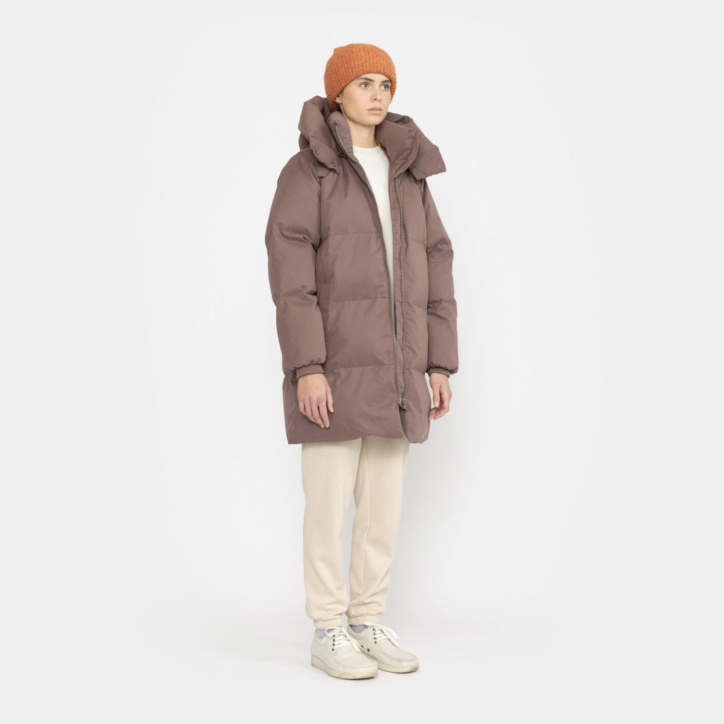 
                  
                    Dustpurple Mid-Length Puffer Jacket
                  
                