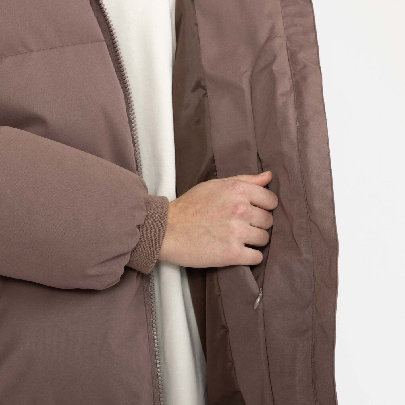 
                  
                    Dustpurple Mid-Length Puffer Jacket
                  
                