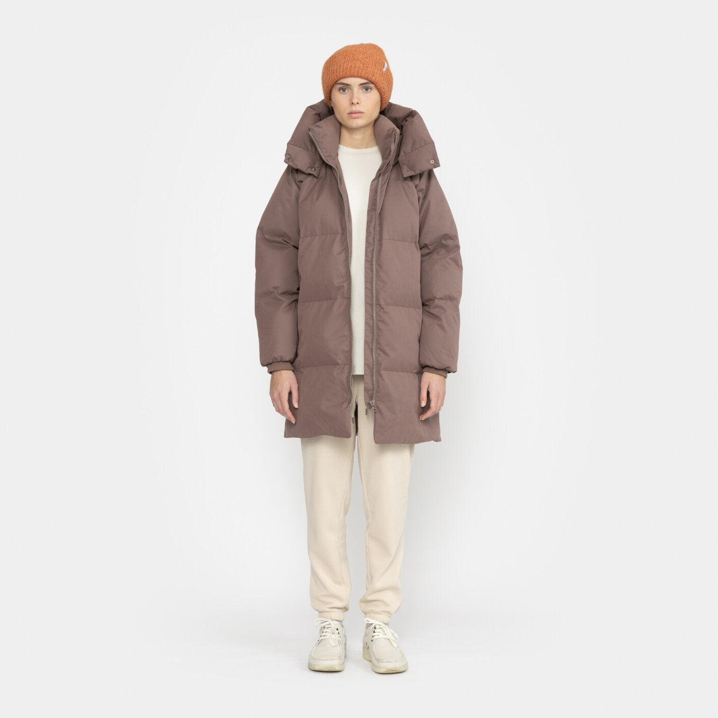 
                  
                    Dustpurple Mid-Length Puffer Jacket
                  
                