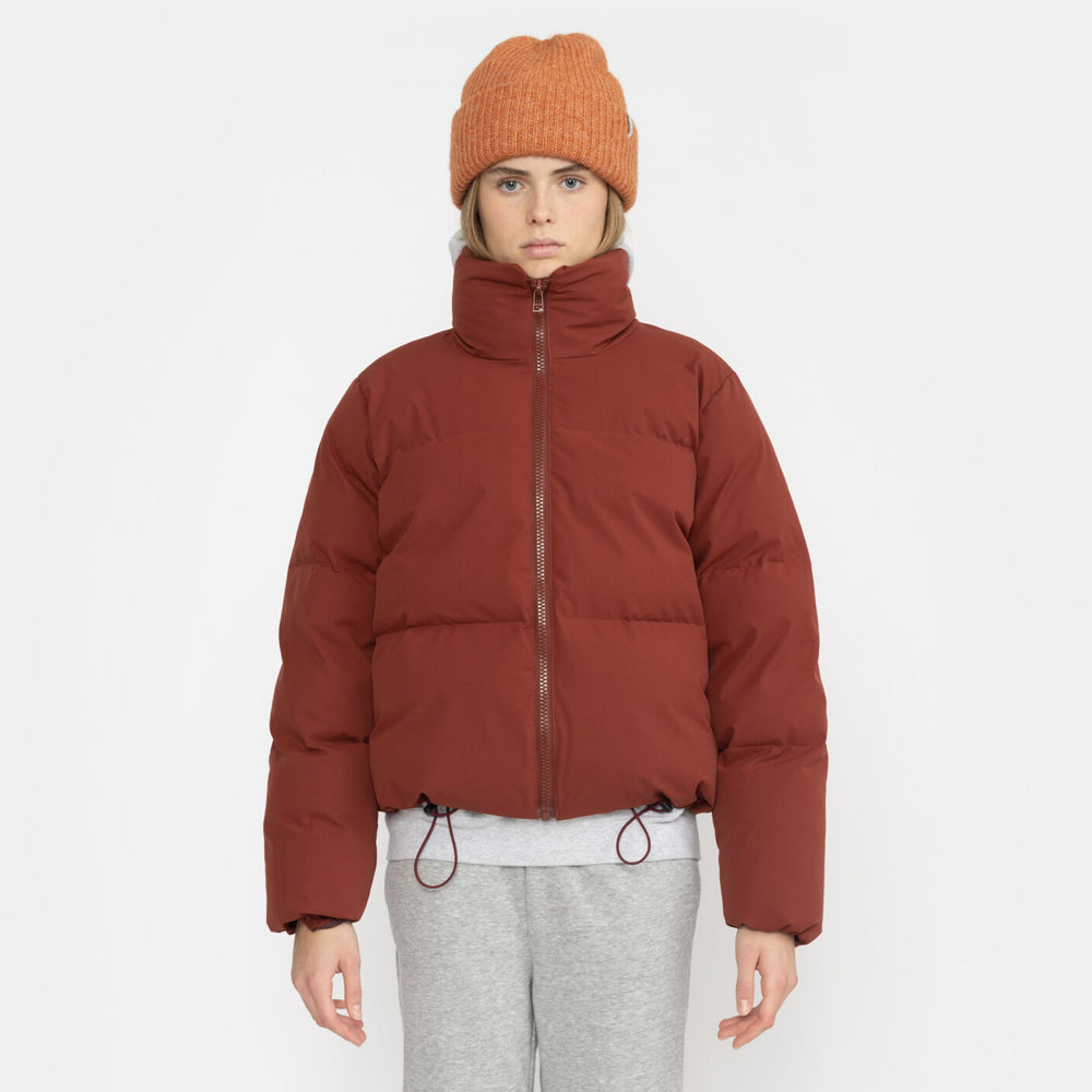 
                  
                    Darkred Short Puffer Jacket
                  
                