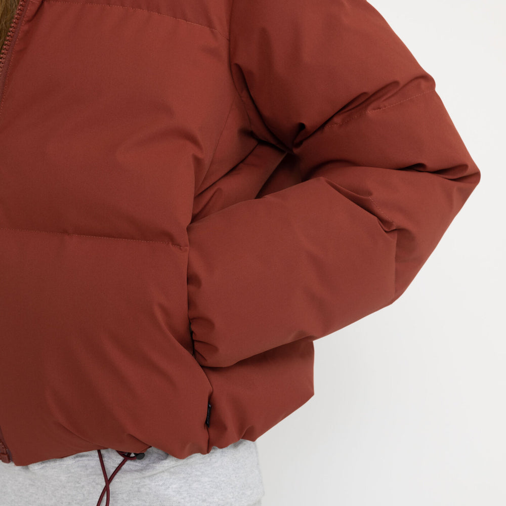 
                  
                    Darkred Short Puffer Jacket
                  
                
