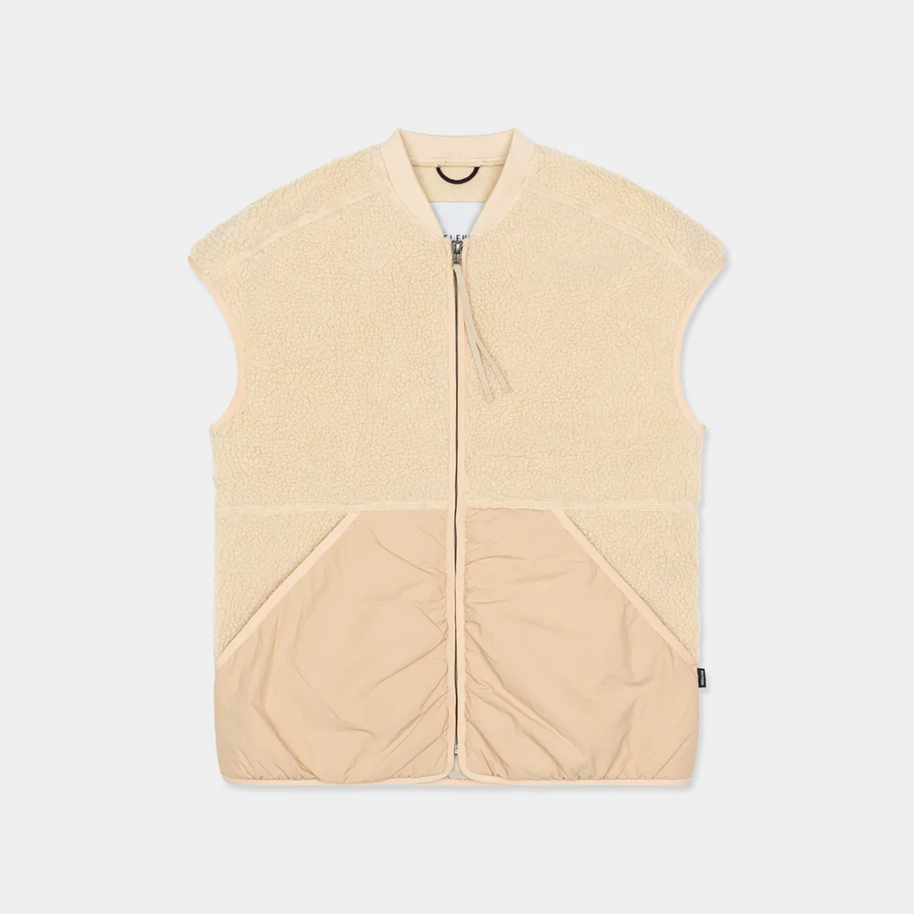 Beige Rizzo Fleece Vest