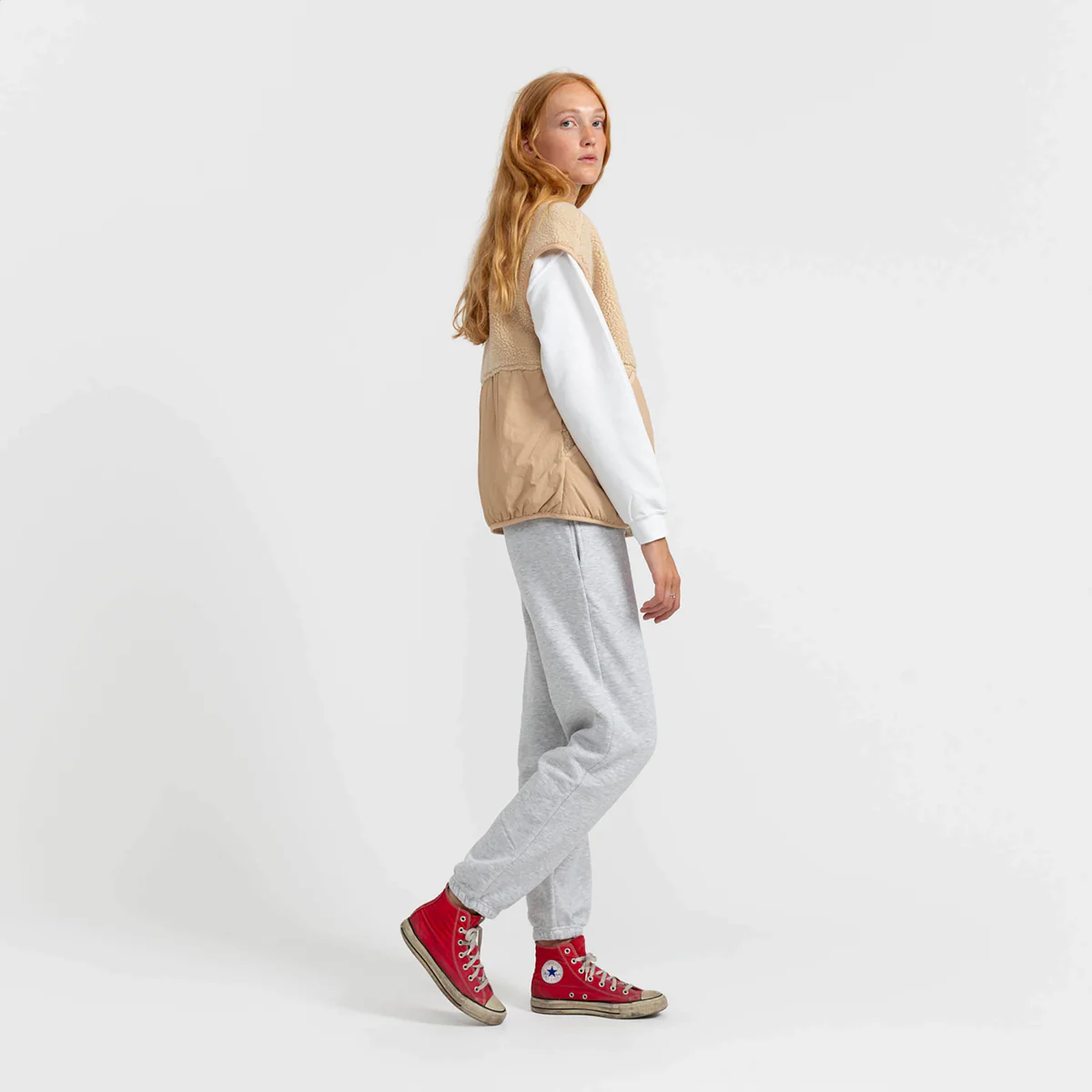 
                  
                    Beige Rizzo Fleece Vest
                  
                