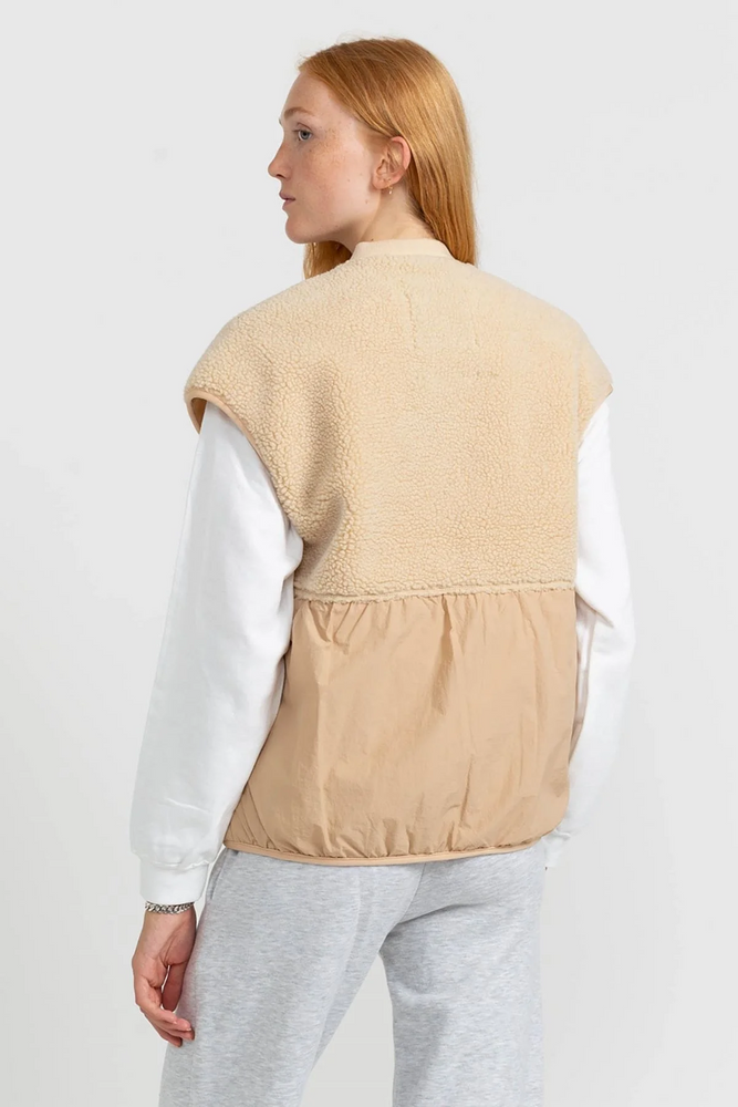 
                  
                    Beige Rizzo Fleece Vest
                  
                