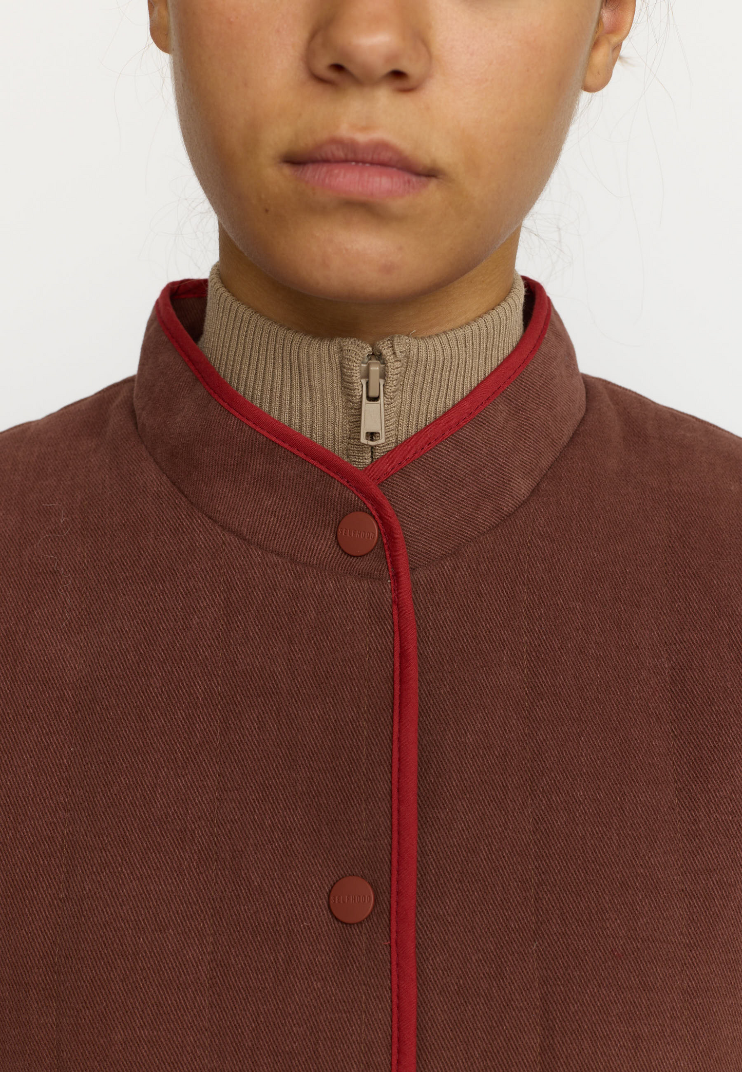 
                  
                    Brown Quilted Patchwork Jacket
                  
                