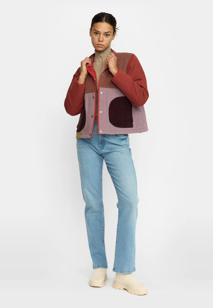 
                  
                    Brown Quilted Patchwork Jacket
                  
                