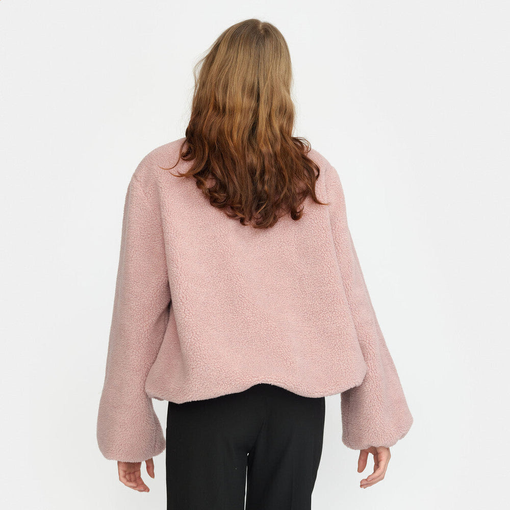 
                  
                    Light Purple Puff Sleeve Teddy Jacket
                  
                