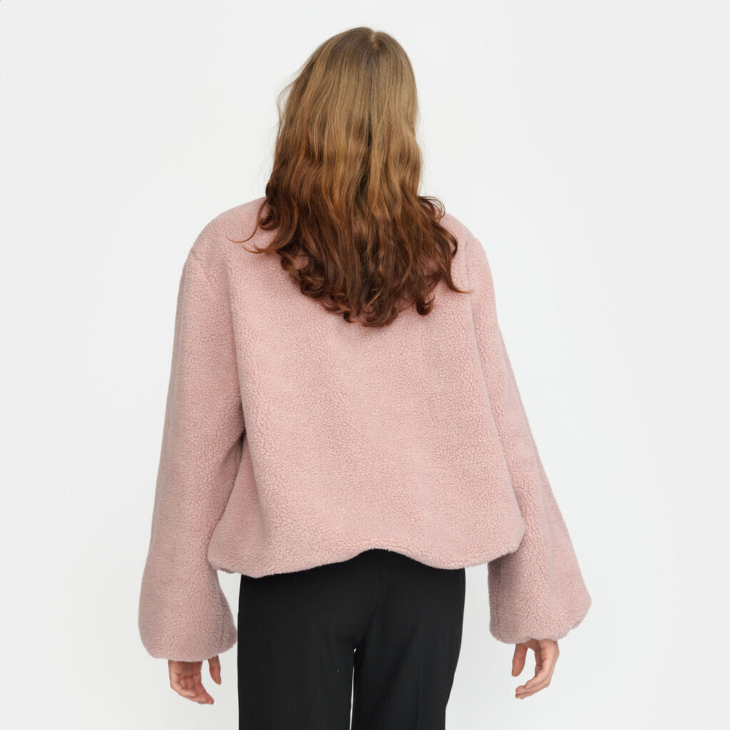 
                  
                    Light Purple Puff Sleeve Teddy Jacket
                  
                
