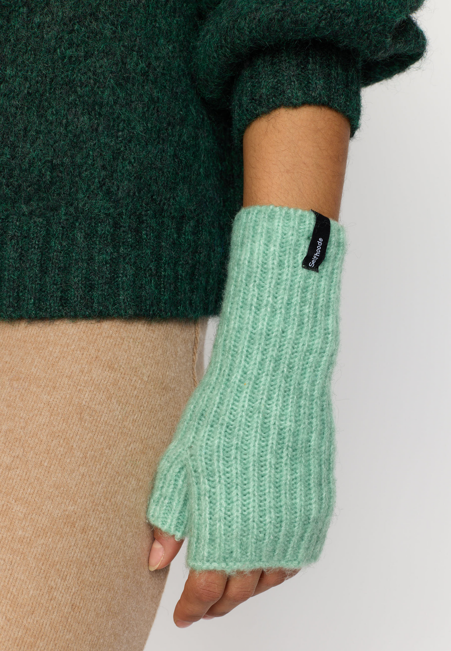 
                  
                    Turquoise Fluffy Half-Mittens
                  
                