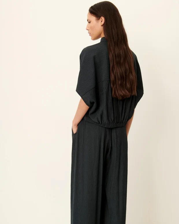 
                  
                    ALFASSA Smoke Green Short Knotted Shirt
                  
                