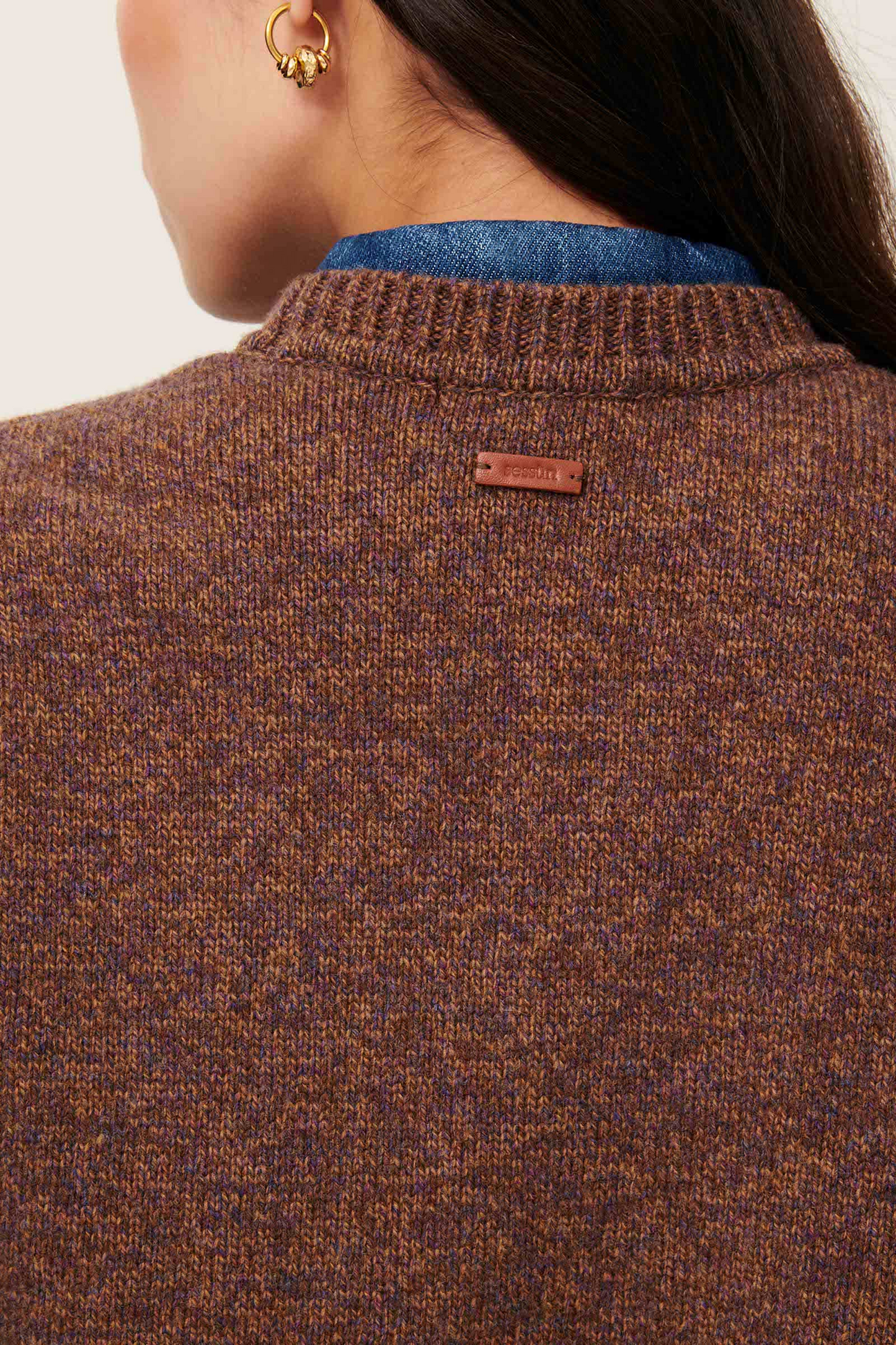 
                  
                    FABININO Agate Brown Merino Jumper
                  
                