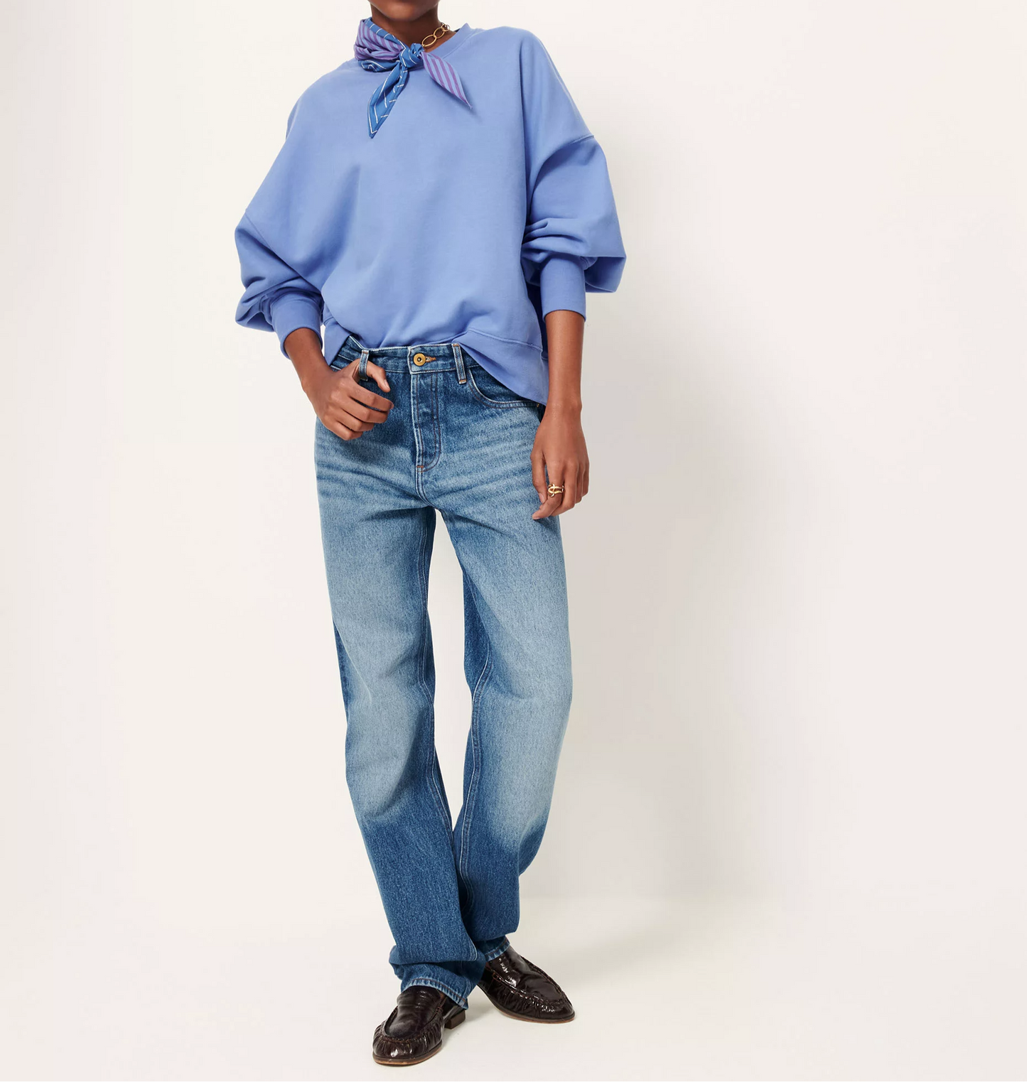
                  
                    ISI Italian Blue Cropped Jumper
                  
                
