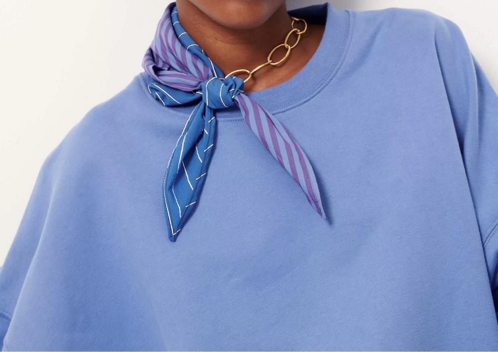 
                  
                    ISI Italian Blue Cropped Jumper
                  
                