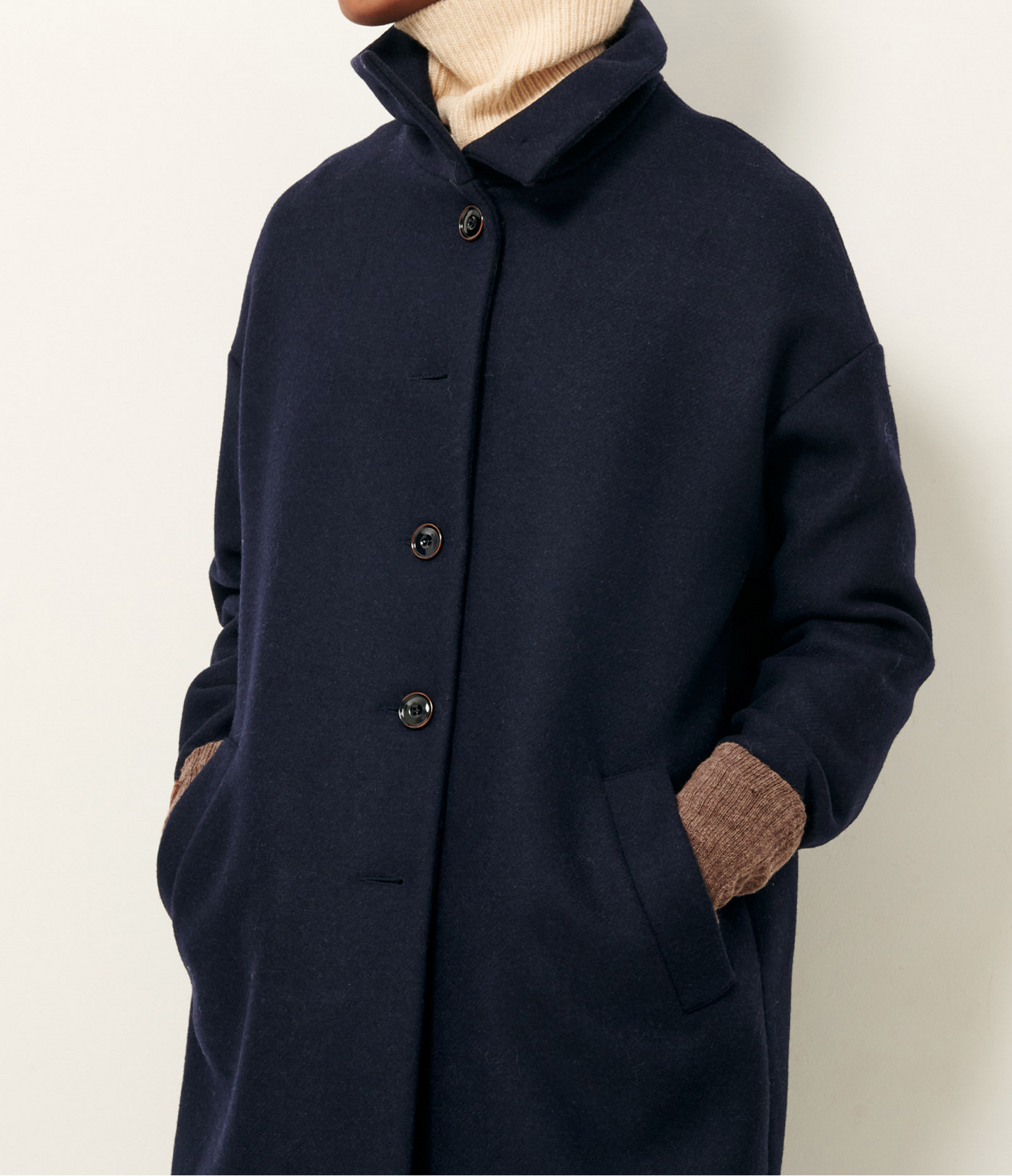 
                  
                    PARADISE Navy Straight Coat
                  
                