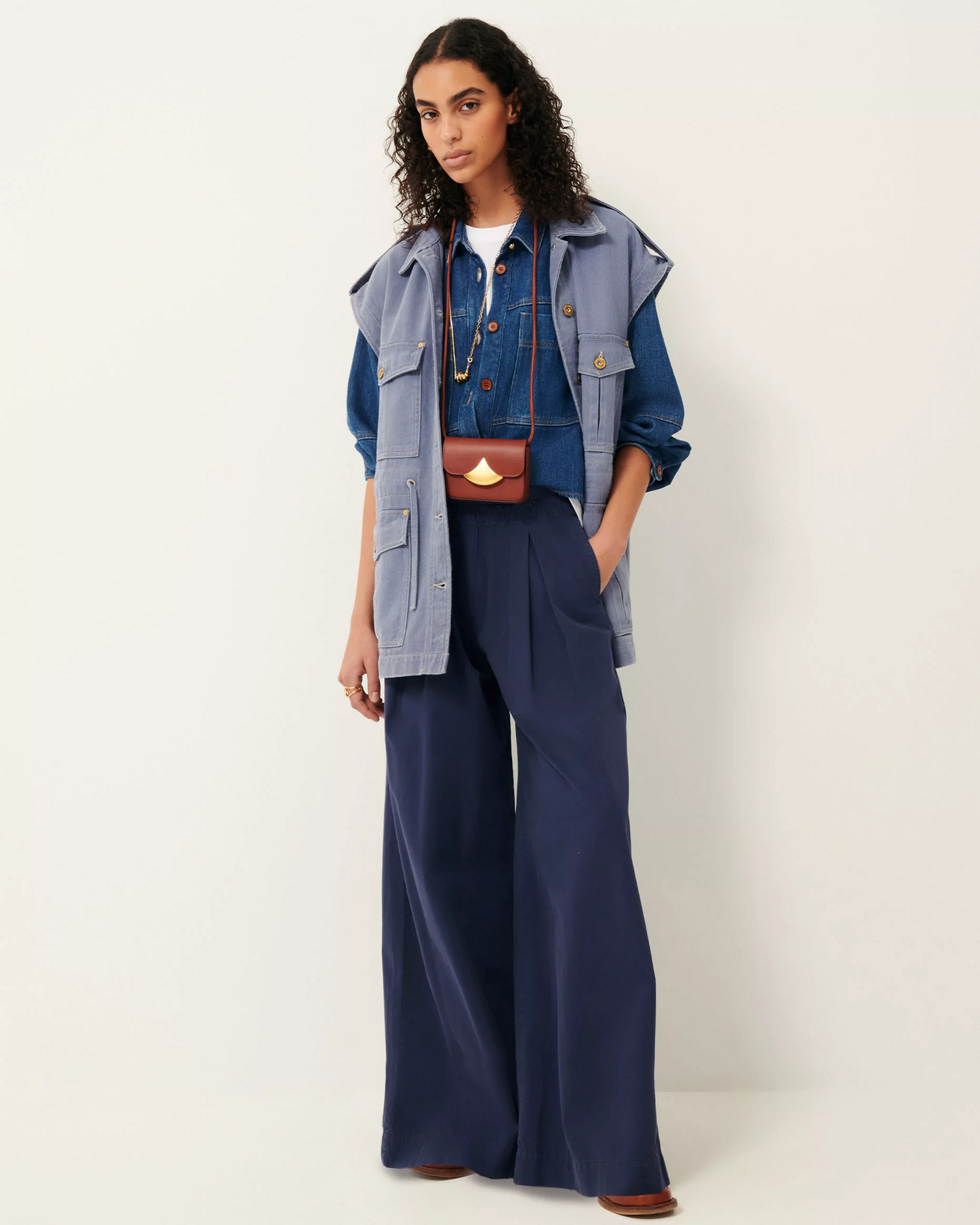 
                  
                    RIDYE Bleu De Chine Trousers
                  
                