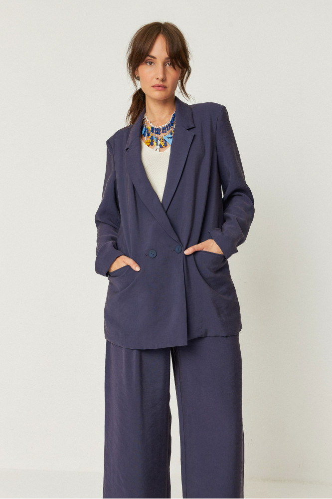 ATXA Marineblaue violette Jacke