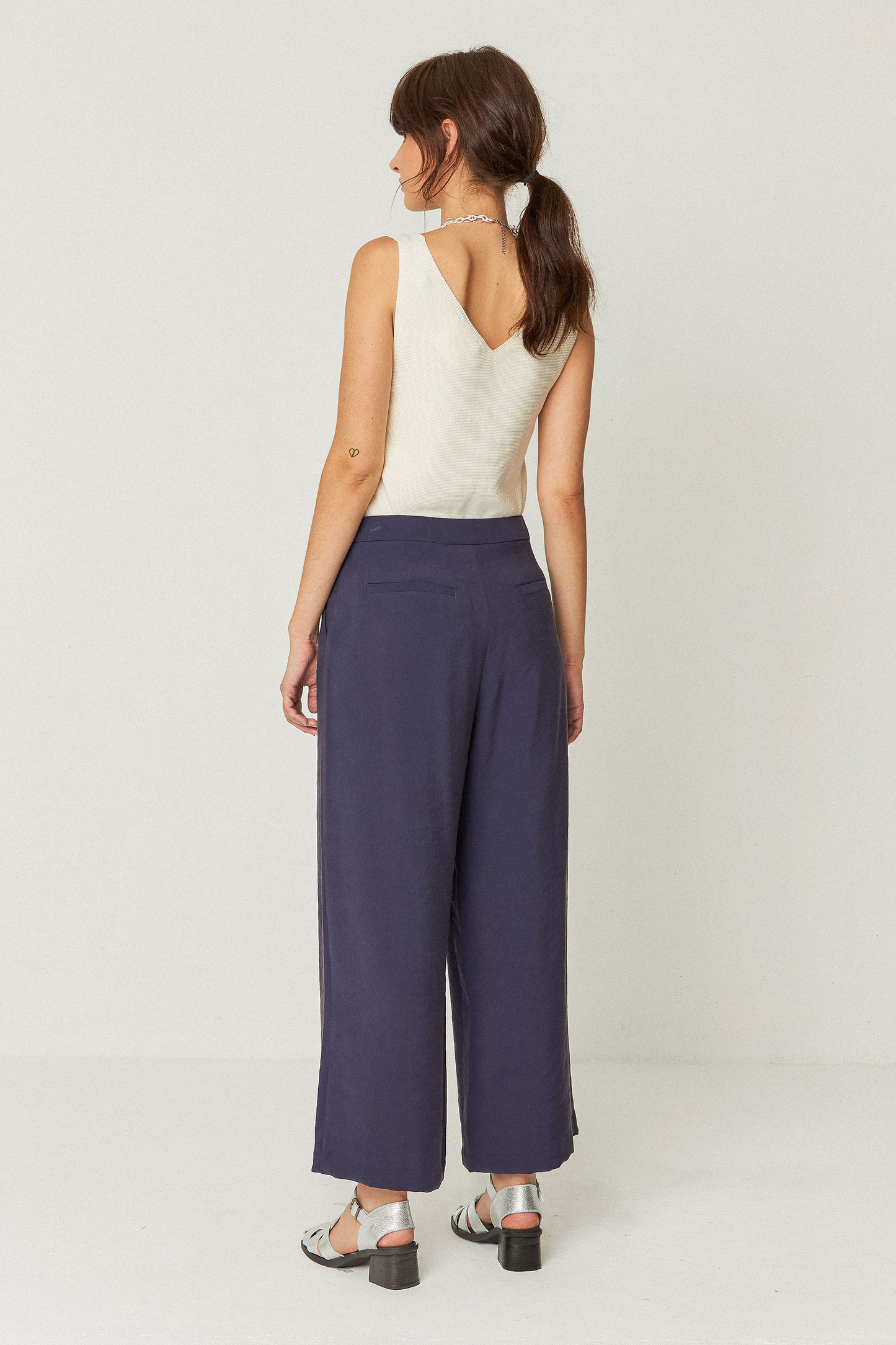 
                  
                    ILIA Navy Violet Trousers
                  
                