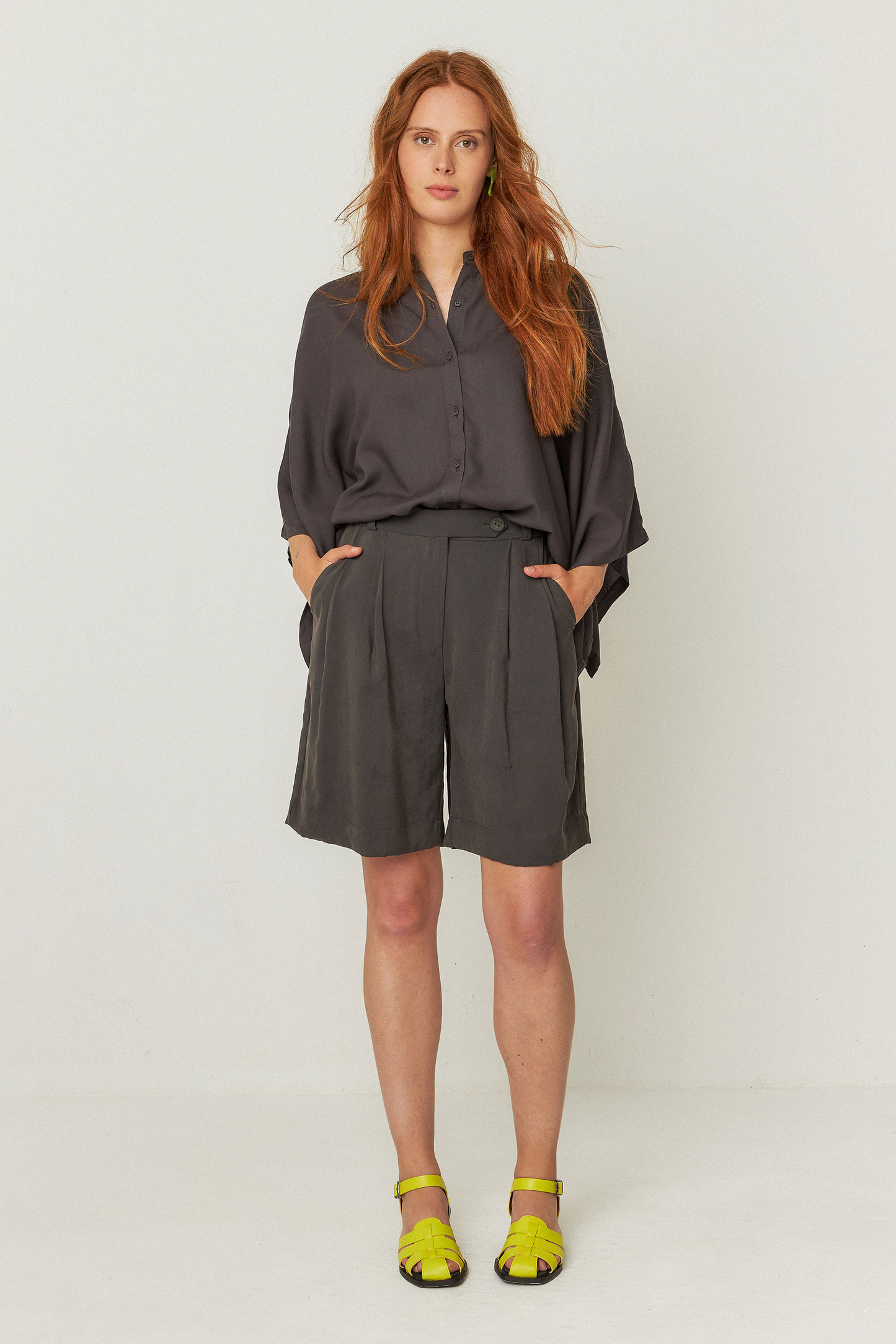 
                  
                    LAIDA Dark Khaki Shorts
                  
                