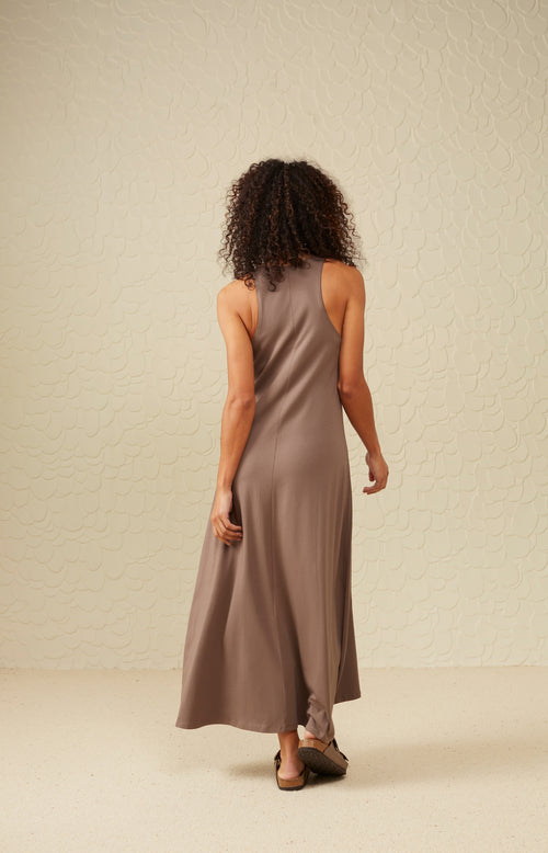 
                  
                    Falcon Brown Loose Jersey Dress
                  
                