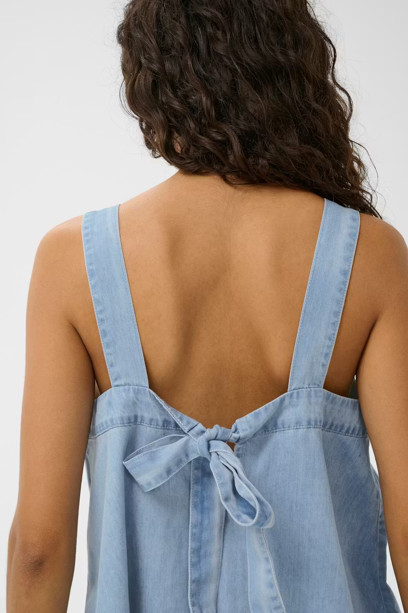 
                  
                    SLADELITA Light Blue Denim Tank Top
                  
                