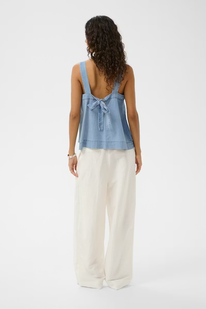 
                  
                    SLADELITA Light Blue Denim Tank Top
                  
                