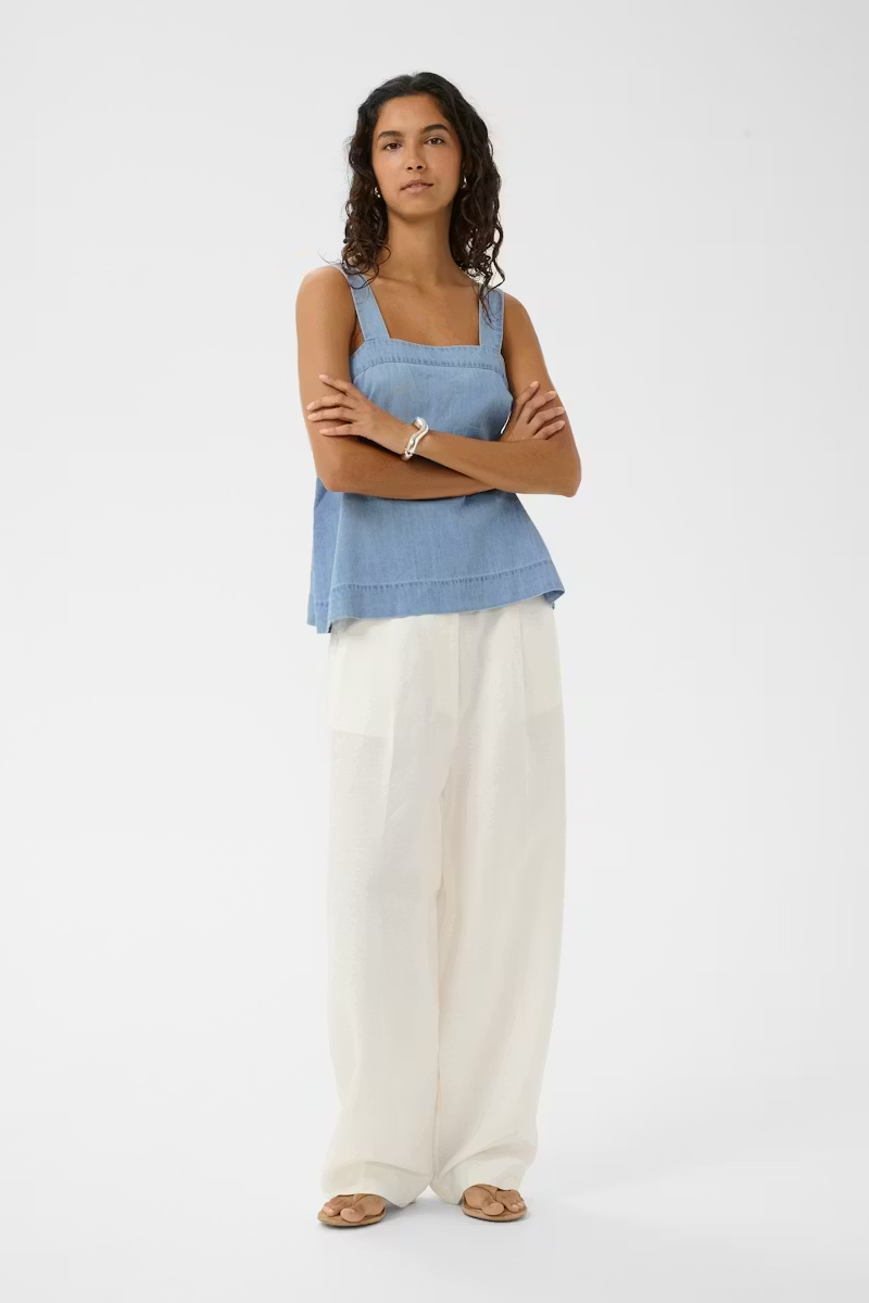 
                  
                    SLADELITA Light Blue Denim Tank Top
                  
                
