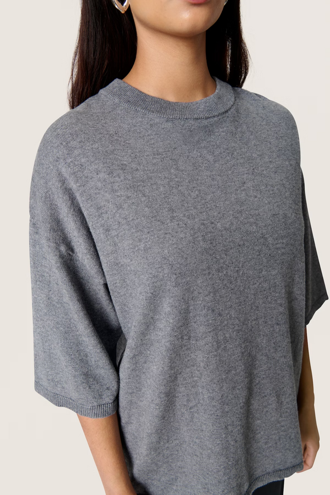 
                  
                    SLSANJA Grey Melange Knit Jumper
                  
                