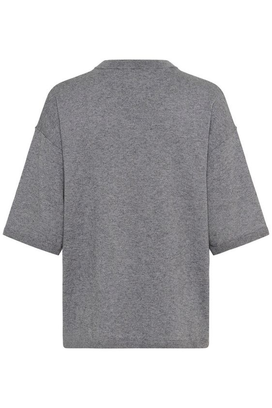 
                  
                    SLSANJA Grey Melange Knit Jumper
                  
                