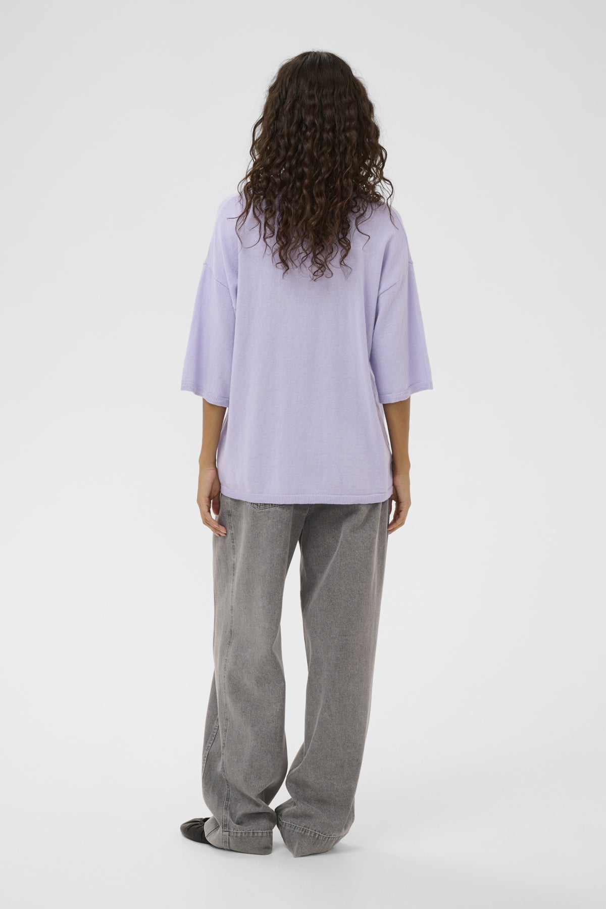 
                  
                    SLSANJA Purple Heather 1/2 Sleeve Jumper
                  
                