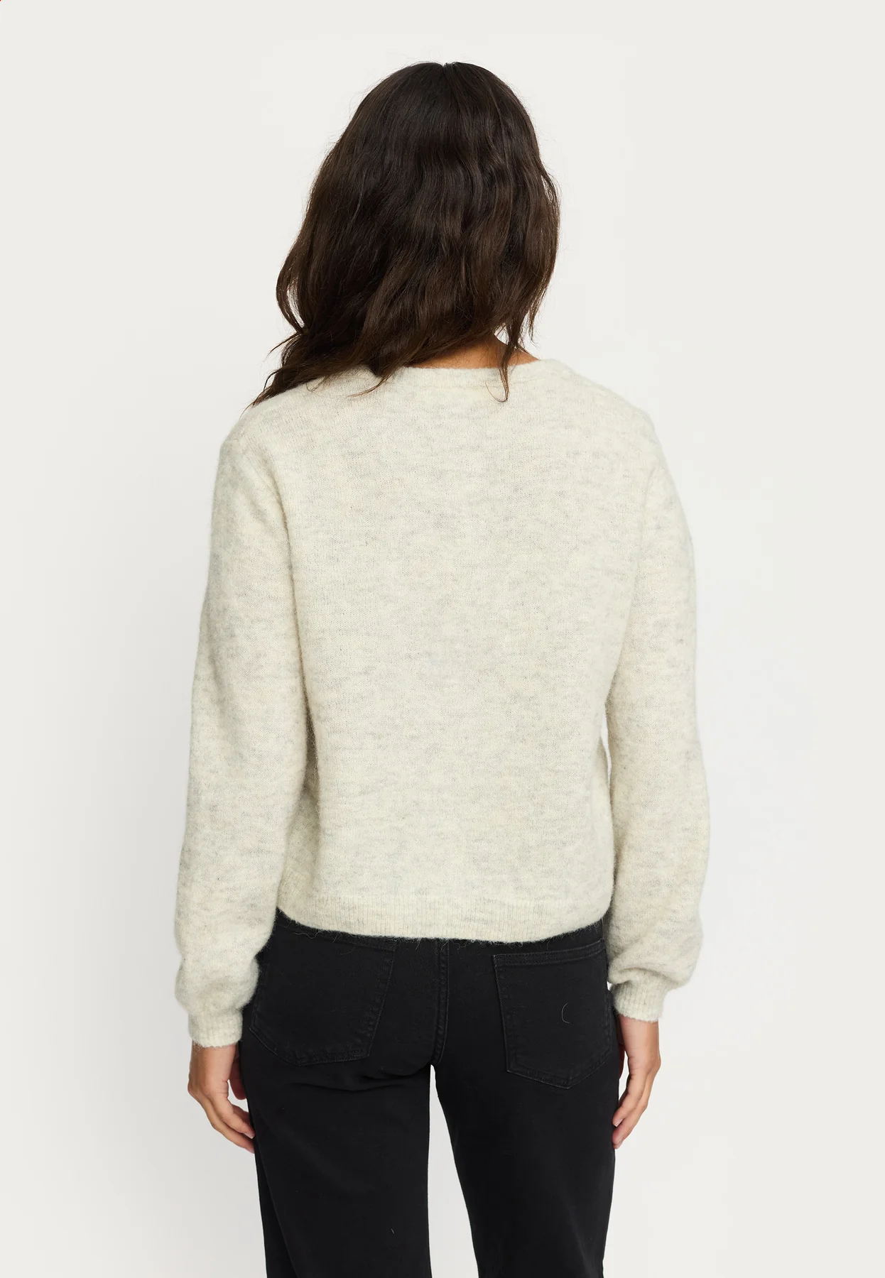 
                  
                    SRALLISON Pumice Stone Melange O-Neck Knit Cardigan
                  
                