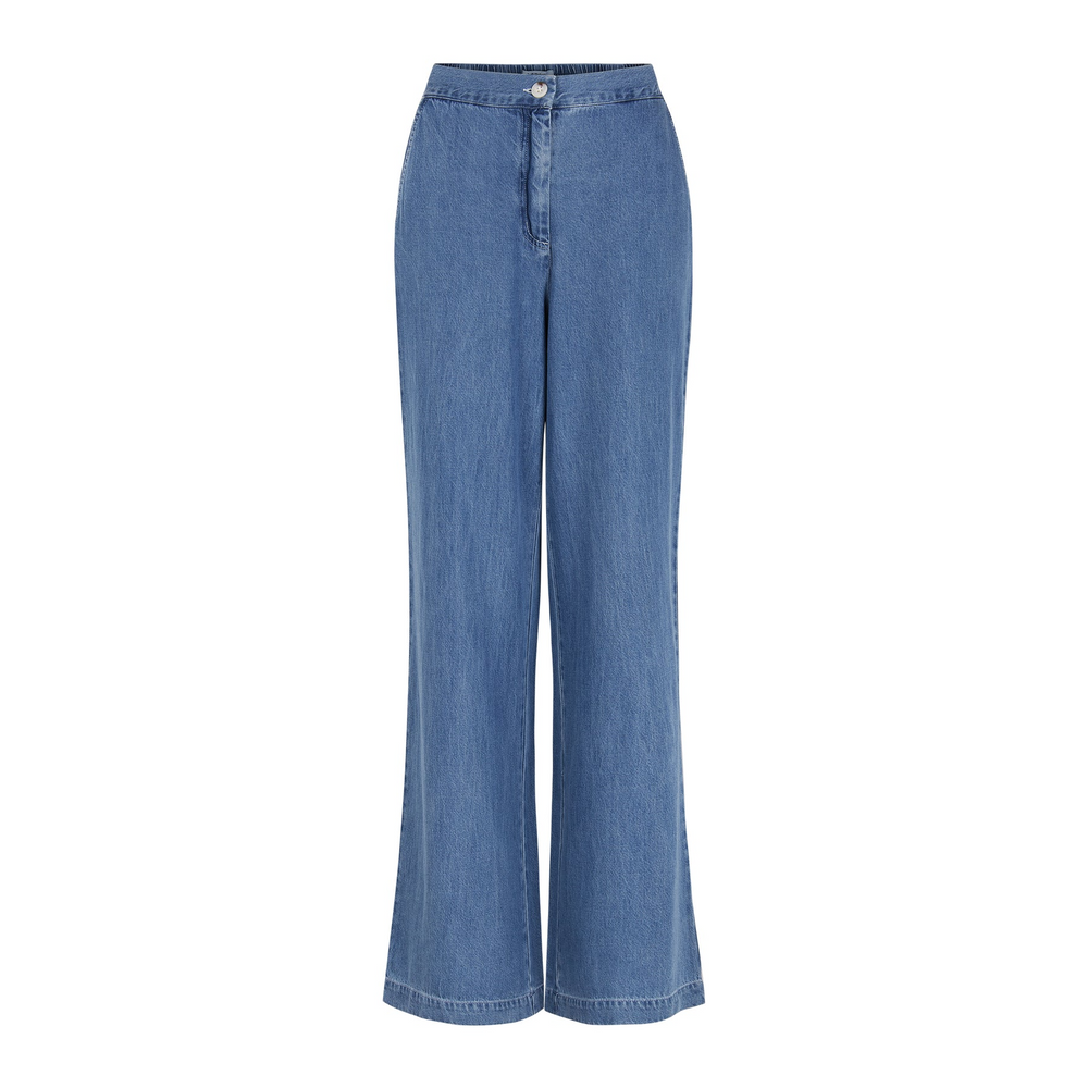 
                  
                    SRCHRISTY Greyish Light Blue Trousers
                  
                