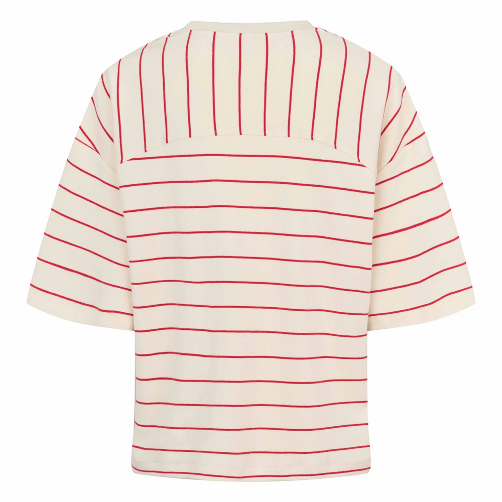 
                  
                    SRELORA HELLA Arctic Wolf Racing Red Stripes T-Shirt
                  
                