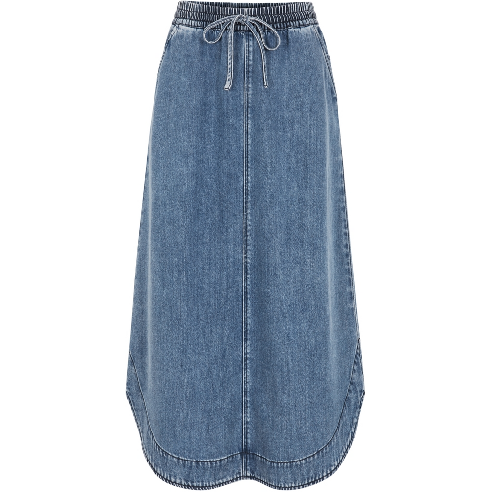 SRKEIRA Dunkelblauer Jeansrock
