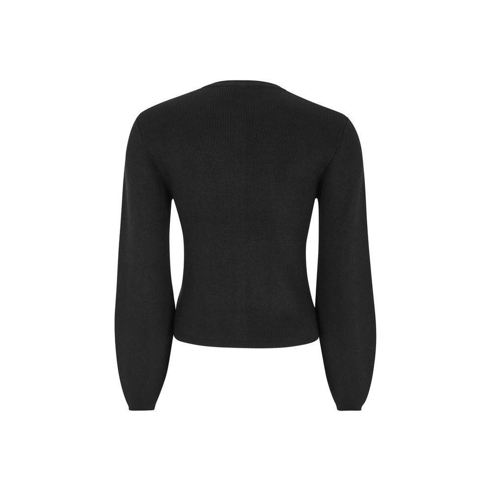 
                  
                    SRMUSHI Schwarze Strickjacke
                  
                