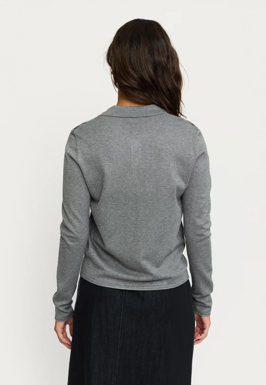
                  
                    SRNORI Medium Grey Melange Knit Jumper
                  
                
