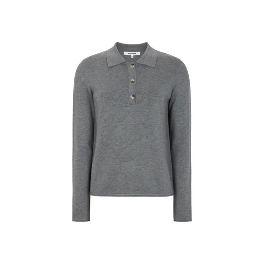 SRNORI Medium Grey Melange Knit Jumper