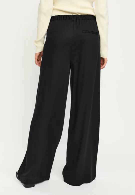 
                  
                    SRSTORMY Black Midwaist Wide Trousers
                  
                