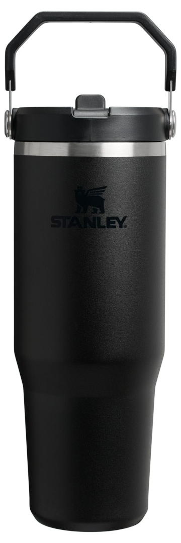 Black Classic Flip Straw Tumbler