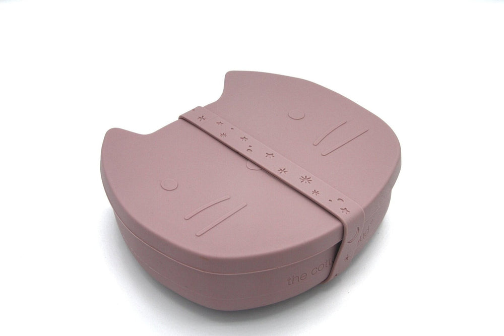 PIPPA Dusty Mauve Die Katze Silikon-Lunchbox