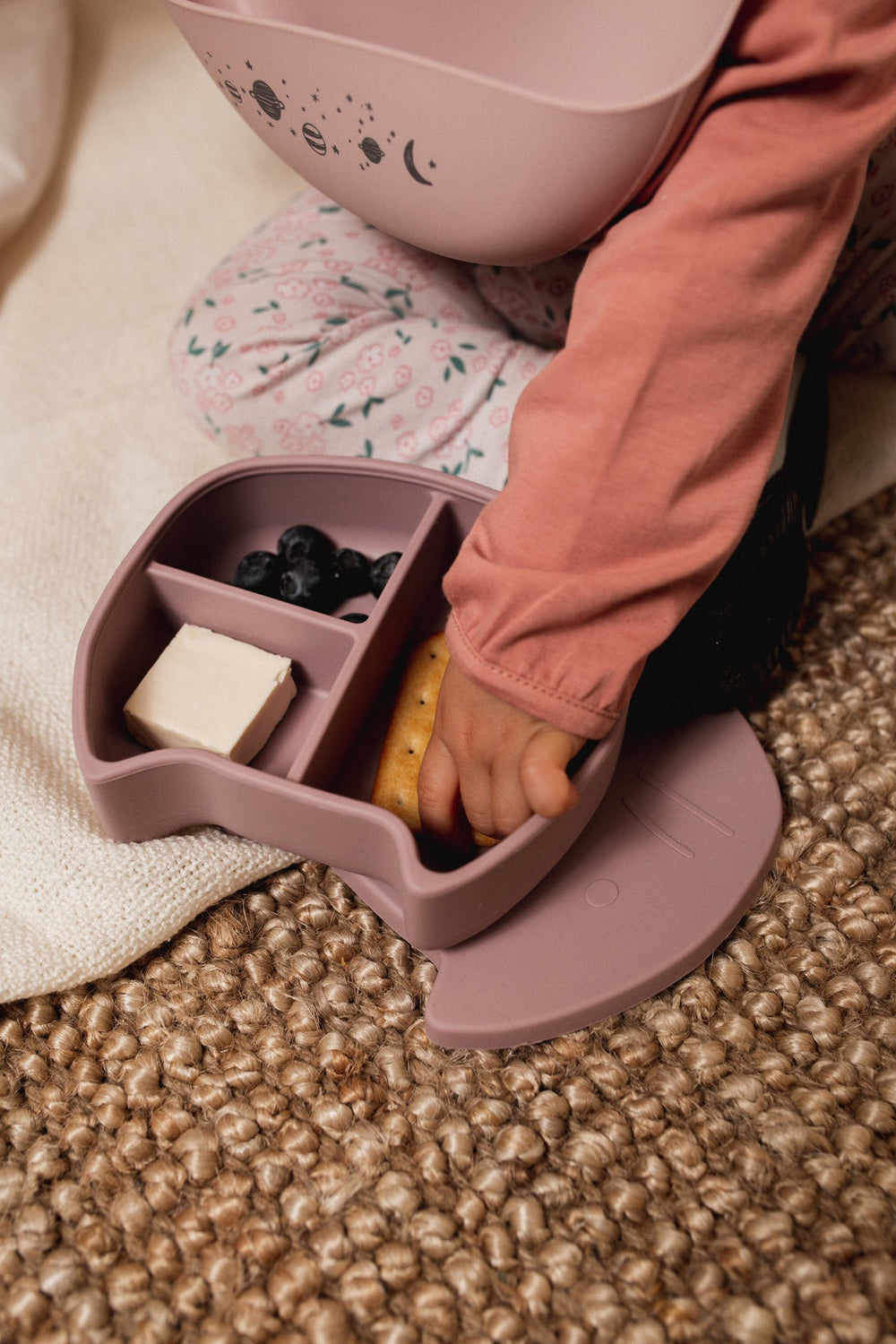 PIPPA Dusty Mauve Die Katze Silikon-Lunchbox
