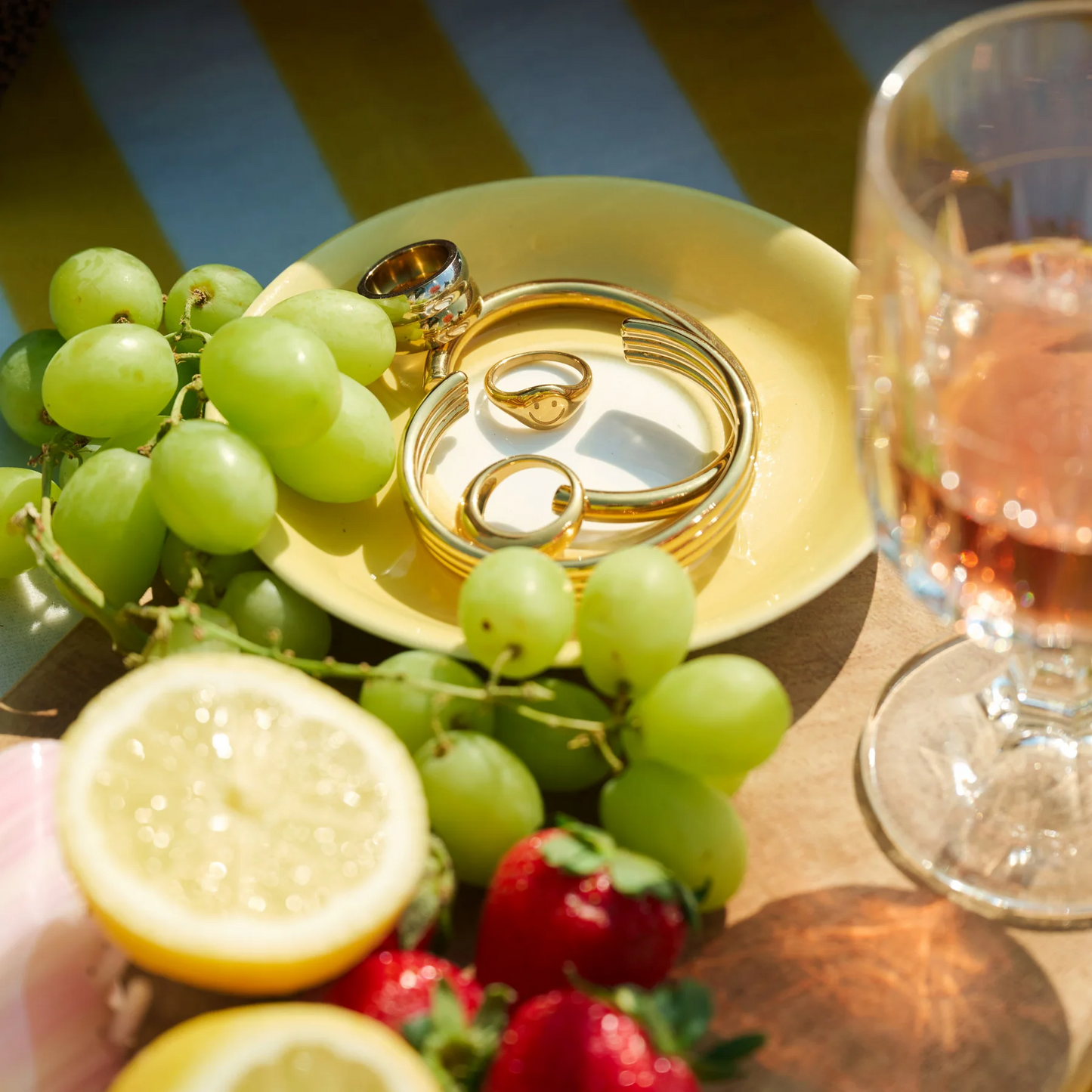 
                  
                    DIXIE Smiley Face Signet Ring
                  
                