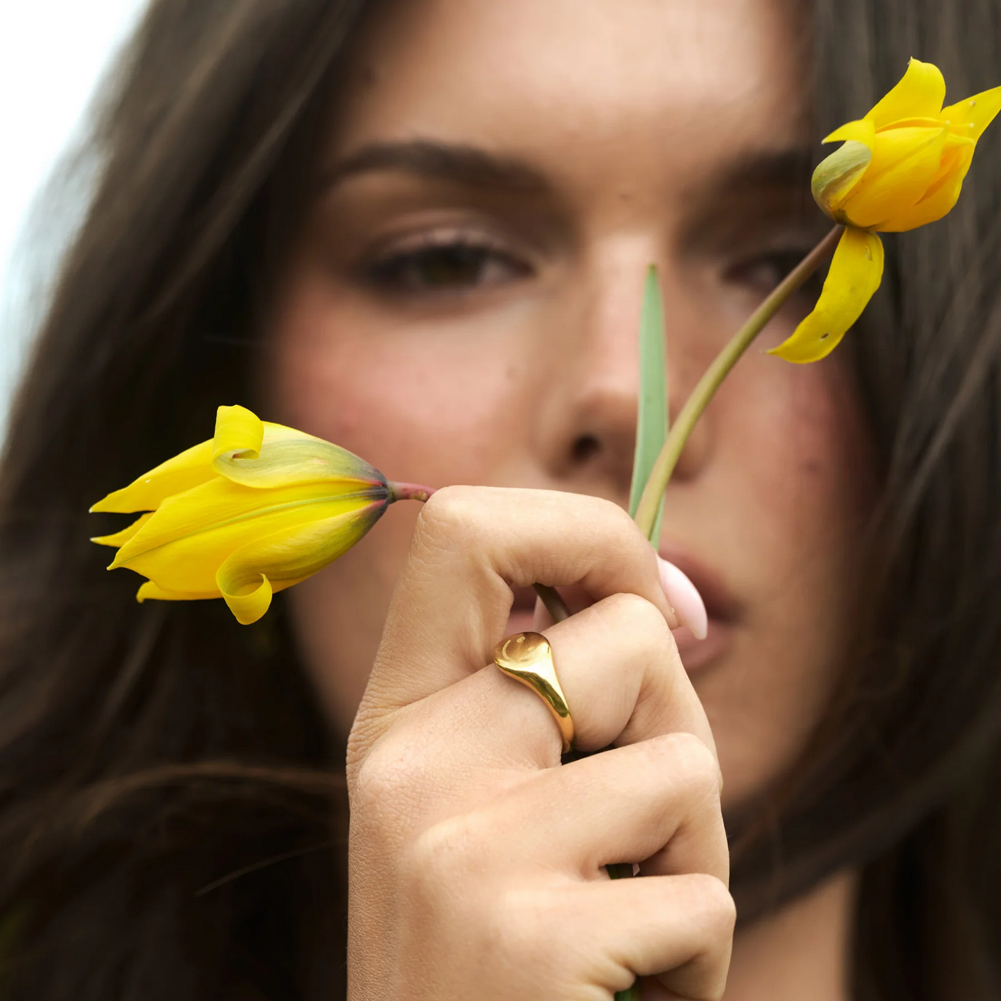 
                  
                    DIXIE Smiley Face Signet Ring
                  
                