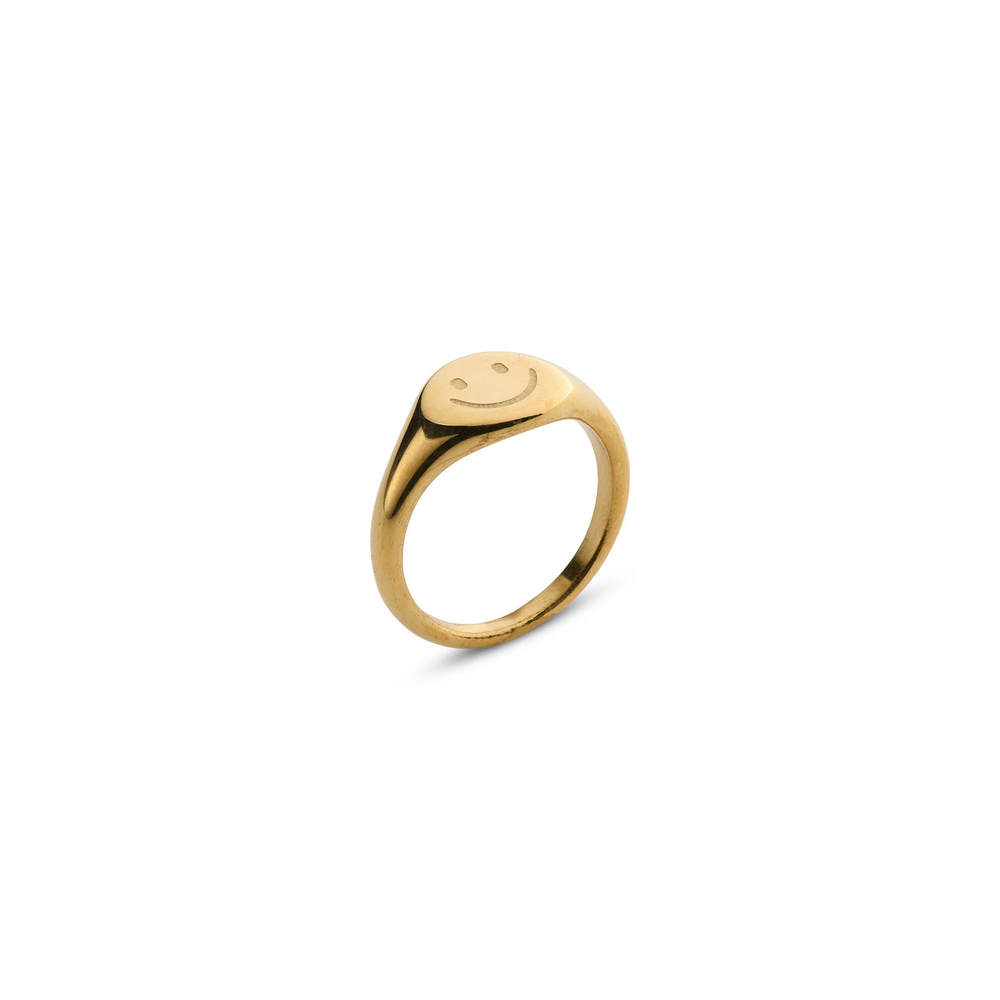 DIXIE Smiley Face Signet Ring – Victoria met Albert