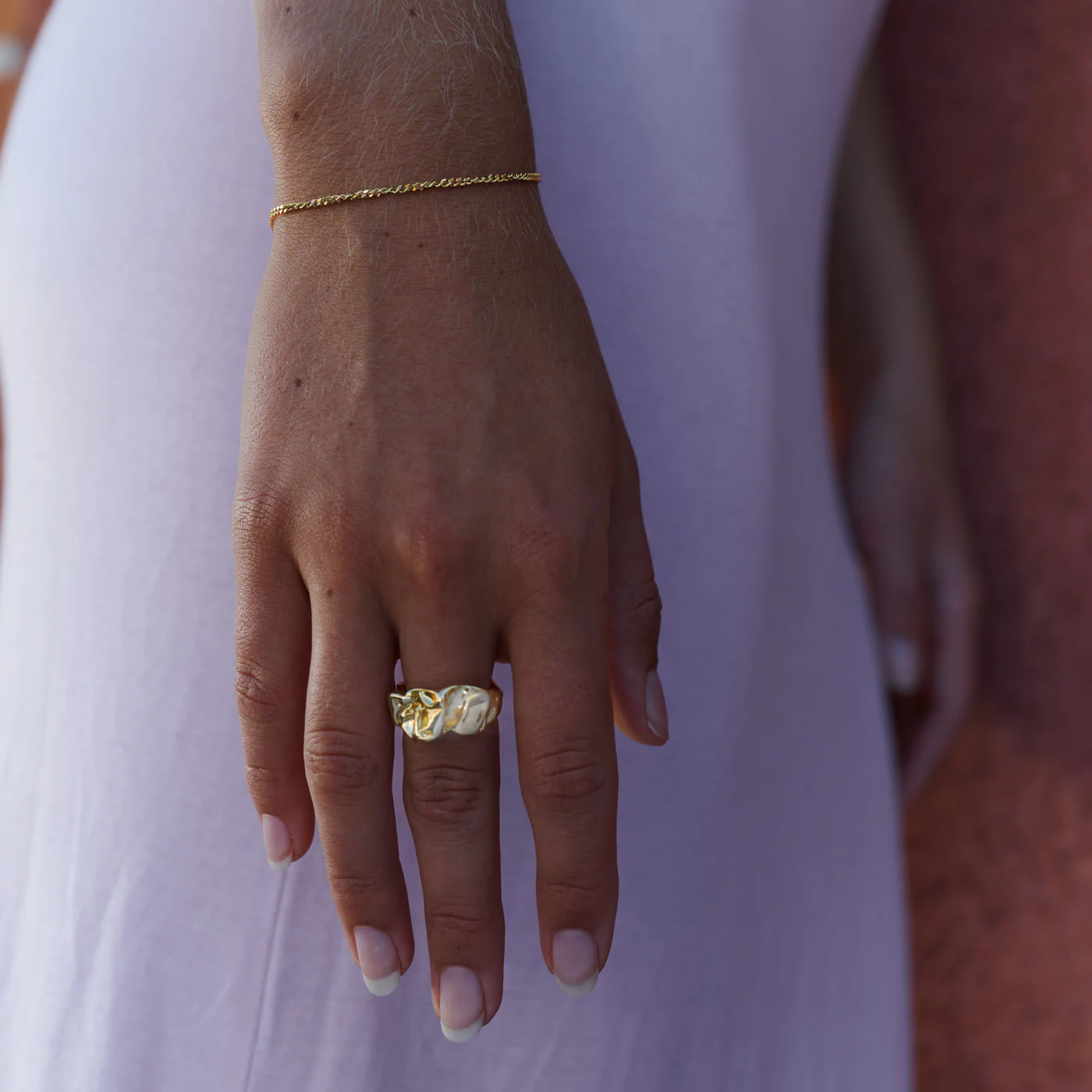 
                  
                    ELIZHA Chunky Adjustable Organic Statement Ring
                  
                