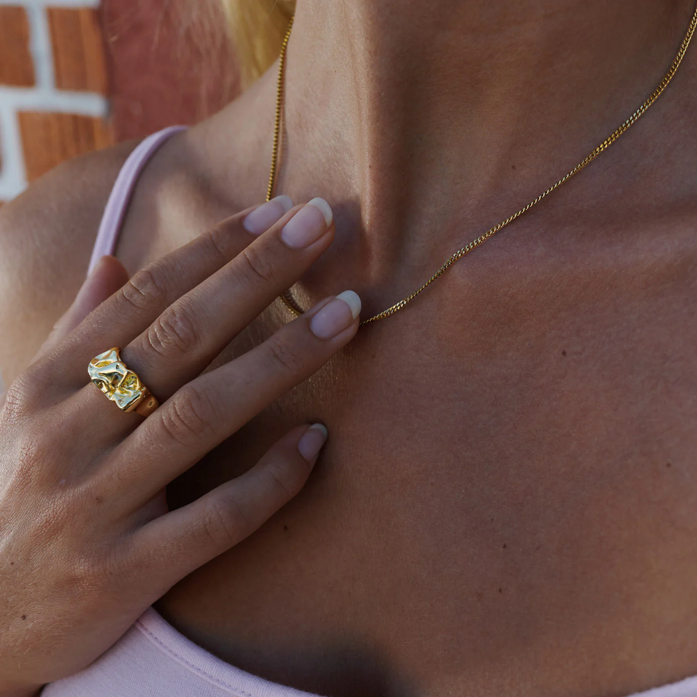 
                  
                    ELIZHA Chunky Adjustable Organic Statement Ring
                  
                